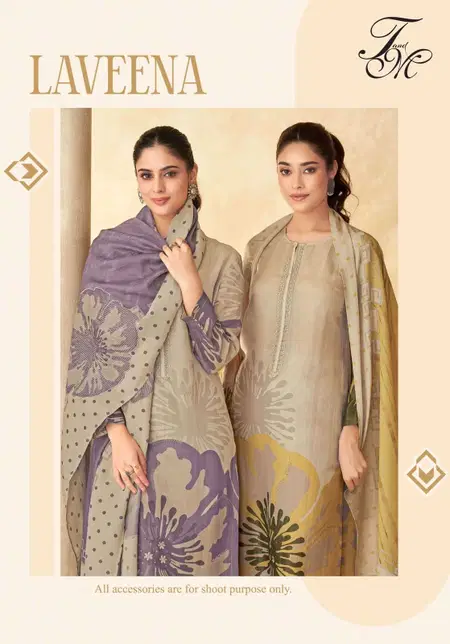 Laveena By T&M Tissue Jari Printed Wholesale Dress Material In India
